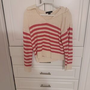 Sanctuary “Perfect Timing Sweater” size small pink striped sweater